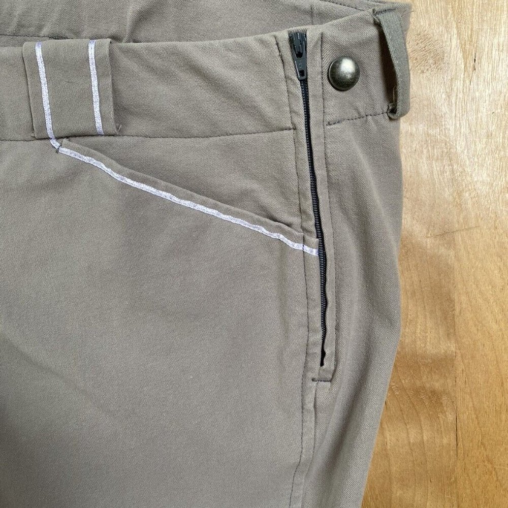 Trainer's Choice Euro Seat Breeches Riding Pants Sz 26R fits like 28 Gray - Picture 6 of 14